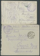 1916, Armee-Verpflegungseinheiten: Feldpostbrief Und Fotokarte Mit Dienststempeln 2. Fouragezug Der 2. K.T.D Bzw. K.u.K. - Other & Unclassified