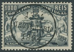 PORTUGAL 108 O, 1894, 100 R. Heinrich Der Seefahrer, Pracht, Mi. 150.- - Gebraucht