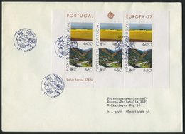 PORTUGAL Bl. 20,23,27 BRIEF, 1977-79, Europa 3 Blocks Je Auf FDC, Pracht, Mi. 195.- - Gebraucht