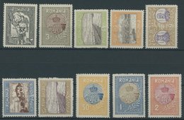 RUMÄNIEN 227-36 *, 1913, Provinz Silistra, Falzrest, Prachtsatz, Mi. 120.- - Other & Unclassified