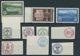 RUMÄNIEN 446-48,50-56 **, 1932, Postbeamte Und 75 Jahre Briefmarken, 2 Postfrische Prachtsätze, Mi. 80.- - Autres & Non Classés