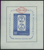 RUMÄNIEN Bl. 42 **, 1959, Block Philateliedienst, Pracht, Mi. 220.- - Sonstige & Ohne Zuordnung