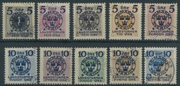 SCHWEDEN 97-106 O, 1916, Landsturm II, Prachtsatz, Mi. 500.- - Used Stamps