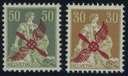 1919/20, 50 Und 30 C. Flugpost, Falzrest, 2 Prachtwerte -> Automatically Generated Translation: 1919 / 20, 50 And 30 C.  - Autres & Non Classés