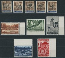 B. BARCELONA A13I-V,14-18 **, 1936, Republik Und Mustermesse, 2 Postfrische Prachtsätze, Mi. 140.- - Barcelone