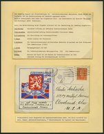 TSCHECHOSLOWAKEI Brief,o,*, **, 1940-48, Interessante Sammlung Mit 27 Bedarfsbelegen, Dabei Feldpost, Zensurbelege, Dazu - Lots & Serien