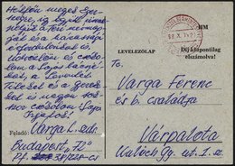 UNGARN 1968, Portofreie Feldpostkarte Eines In Der Tschechoslowakei Eingesetzten Ungarischen Soldaten, über Das Postfach - Andere & Zonder Classificatie