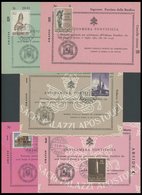 1962/64, 5 Verschiedene Eintrittskarten Zu Petersdom Und Eingängen, U.a. Haupteingang Zur Residenz Des Papstes Portone D - Sonstige & Ohne Zuordnung