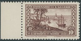 ALGERIEN 101C **, 1930, 10 Fr. Briefmarkenausstellung, Gezähnt C, Postfrisch, Pracht - Algérie (1962-...)