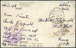 FELDPOST 1919, K2 THIRD ARMY/Datum/A.P.O. 927 Und Zensurstempel A.E.F./A. 3269 (American Expeditionary Force) Auf Feldpo - Briefe U. Dokumente