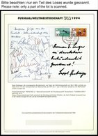 SPORT **,Brief , Fußball-Weltmeisterschaft USA 1994, In 2 Offiziellen Alben Der Dt. Sporthilfe Und Einem Leitzordner, Mi - Other & Unclassified