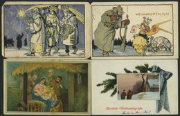 ALTE POSTKARTEN - VARIA Weihnachten, 7 Verschiedene Ansichtskarten, Alles Feldpostkarten Von 1915/6 - Autres & Non Classés