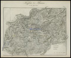 Treffen Bei Thann Am 19. April 1809, Kupferstich-Plan Von Rothenburg Um 1830 - Altri & Non Classificati