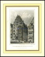 HANNOVER: Leibnitzens Ehemalige Wohnung, Stahlstich Von Osterwald/Willmann, 1840 - Litografía