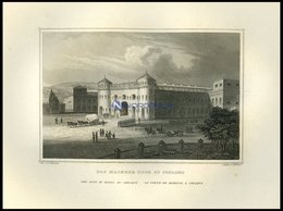 KOBLENZ: Das Mainzer Thor, Stahlstich Von Osterwald/Kurz Um 1850 - Lithographies