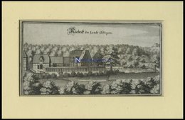 NIEDECK BEI GÖTTINGEN, Gesamtansicht, Kupferstich Von Merian Um 1645 - Lithographien