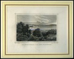 Das STEINHUDER MEER Und Die FESTUNG WILHELMSTEIN, Stahlstich Von Rohbock/Poppel Um 1840 - Lithographies