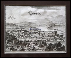 WESTERHOF, Gesamtansicht, Kupferstich Von Merian Um 1645 - Lithographien
