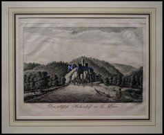 SCHLOSS HECKERSDORF/DONAU, Kupferstich Um 1700 - Lithographies