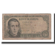 Billet, Espagne, 5 Pesetas, 1951, 1951-08-16, KM:140a, B - 5 Peseten