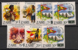 Zaire - 1985 - N°Yv. 1218 à 1224 - Scoutisme - Neuf Luxe ** / MNH / Postfrisch - 1980-89: Nuevos