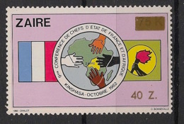 Zaire - 1990 - N°Yv. 1262 - Timbre Surchargé - Neuf Luxe ** / MNH / Postfrisch - Nuovi