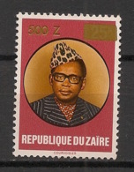 Zaire - 1990 - N°Yv. 1293 - Timbre Surchargé - Neuf Luxe ** / MNH / Postfrisch - Ungebraucht