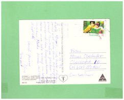 1992 AUSTRALIA AIR MAIL POSTCARD WITH 1 STAMP TO SWISS - Lettres & Documents