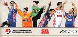 Croatia 2009 / Croatian Handball Federation / Best Players Proclamation / Invitation Card - Handbal