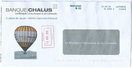 3122 - Banque Chalus Clermont Ferrand - Montgolfière Balloon  Ballon Dirigeable Aérostat 2019 Tem'post G2 C 10318 - Airships