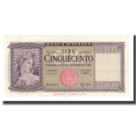 Billet, Italie, 500 Lire, 1947-61, KM:80a, SUP - 500 Liras