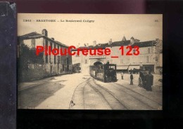 Delcampe - 24 Dordogne - BRANTOME - Le Boulevard Coligny - Le Tramway - Brantome