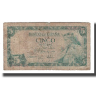 Billet, Espagne, 5 Pesetas, 1954, 1954-07-22, KM:146a, B+ - 5 Peseten