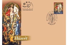 HUNGARY - 2019. FDC -  Easter / El Greco - Resurrection / Painting MNH!!! - Religious