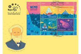 HUNGARY - 2019. FDC S/S - Jules Verne’s Captain Nemo / Nautilus / Youth  MNH!!! - FDC