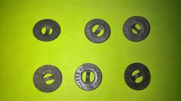 Lot De 6 BOUTONS Anciens - Diamètre Environ 14 Mm - Vêtement Armée Militaire Guerre Soldat /13 - Boutons