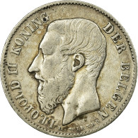 Monnaie, Belgique, Leopold II, 50 Centimes, 1886, TTB, Argent, KM:27 - 50 Cent