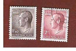 LUSSEMBURGO (LUXEMBOURG)   -   SG 760.761a   -   1965 GRAND DUKE JEAN -   USED - 1965-91 Jean