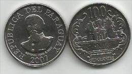 Paraguay 100 Guaranies 2007. High Grade - Paraguay