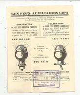 Publicité Automobile, Les Feux Auxiliaires CIPA , Boyriven,Neuilly Sur Seine - Publicités