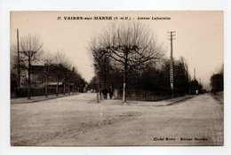 - CPA VAIRES-SUR-MARNE (77) - Avenue Lafontaine - Cliché Henry - Edition Dewitte N° 17 - - Vaires Sur Marne