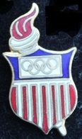 JEUX OLYMPIQUES - COMITE OLYMPIQUE DES USA - COMITEE OF UNITED OF AMERICA - FLAG - FLAMME    -  (21) - Olympische Spiele