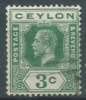 Ceylan  - Yvert N°   179 Oblitéré   ? VOIR FILIGRANE    - Bce 18356 - Ceylon (...-1947)