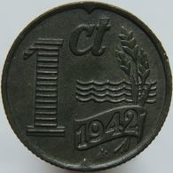 Netherlands 1 Cent 1942 XF / UNC - 1 Centavos