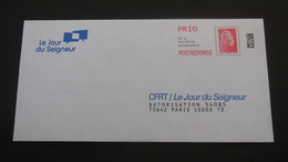 PAP Réponse 2019  CFRT Le Jour Du Seigneur Agrément 199156  Pas De Numéro à L'intérieur / Marianne L'Engagée Yseult - Prêts-à-poster:reply