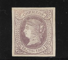 España. Sello De 19 Cusrtos De Isabel II Año 1864. Edifil Nº 68* - Unused Stamps