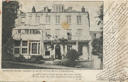 Guernesey Hauteville House Exile Of Victor Hugo( On The Balcony ) Sent To Hastiere Givet Belgique - Guernsey