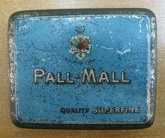 AC - PALL MALL & COAT OF ARMS OF OTTOMAN EMPIRE H.I.M. THE SULTAN CIGARETTE - TOBACCO EMPTY VINTAGE TIN BOX - Schnupftabakdosen (leer)