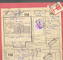 P-258 - Documents CF - Grande Vitesse - Expres - Ijlgoed - Oblitérations Différentes De 1957 - Documenti & Frammenti