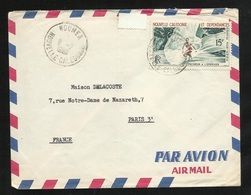 Nouvelle Calédonie Lettre Par Avion De Nouméa Le 6/7/1962 Pour Paris Avec Poste Aérienne N°67 Pêcheur à L'Epervier B/TB - Cartas & Documentos